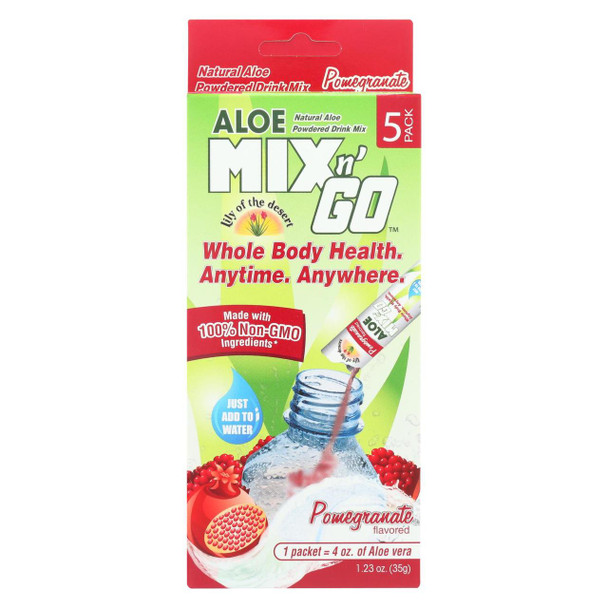 Natural Aloe Powdered Drink Mix, Pomegranate