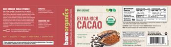 100% Raw Organic Powder, Extra Rich Cacao