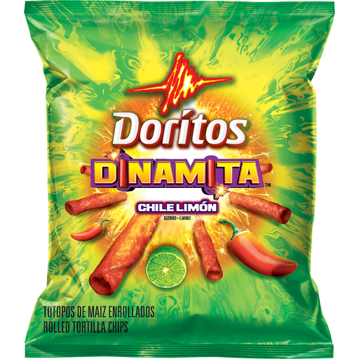 Photo of Doritos Dinamita Chili Limón Rolled Tortilla Chips 1.25 Oz. Bag