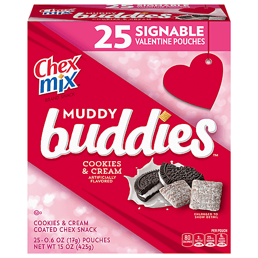 Chex Mix Cookies & Cream Muddy Buddies Valentine'S 25 Count