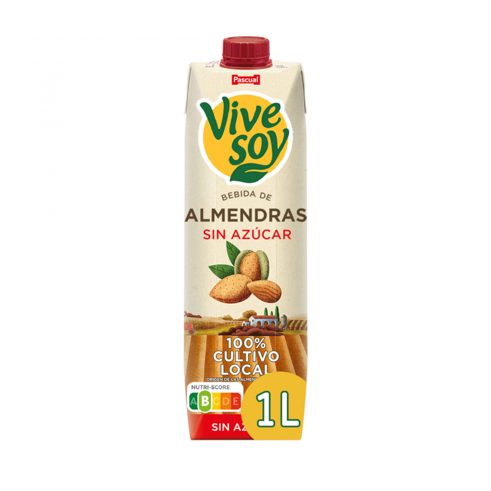 BEBIDA ALMENDRA VIVESOY S/AZ 1 L