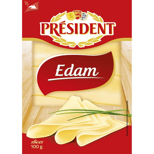 QUESO LONCH.EDAM PRESIDENT 100GR