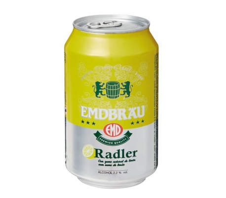 CERVEZA EMDBRAU RADLER LATA 33 CL