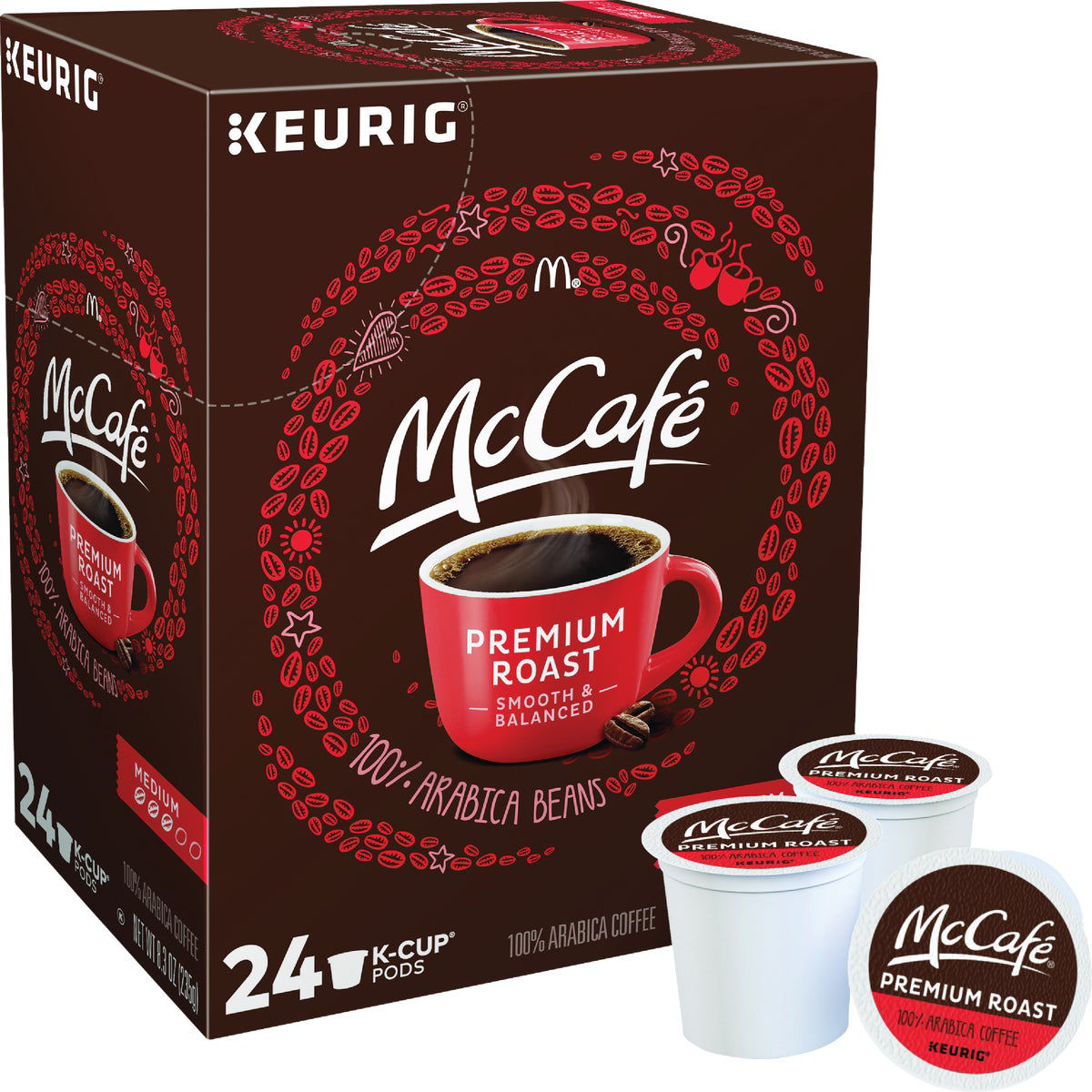 Photo of McCafe Medium Premium Roast Coffee K-Cup Pods 24 Ct Box