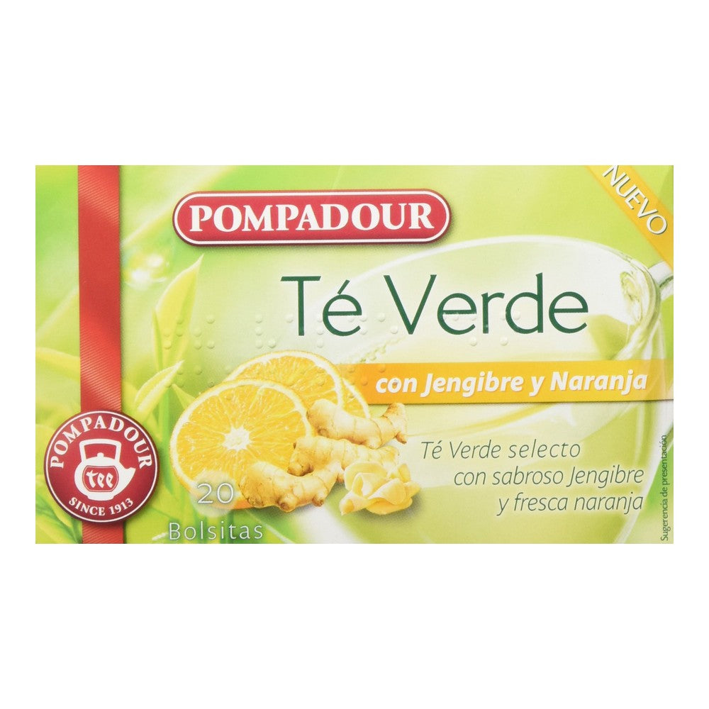 TE VERDE JENGIBRE/NAR.POMPADOUR 20 SOBR.