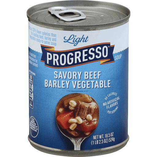Progresso Light Savory Beef Barley Vegetable Soup