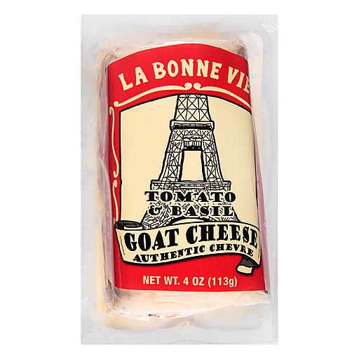 La Bonne Vie, Authentic Chevre Goat Cheese, Tomato & Basil, Tomato & Basil