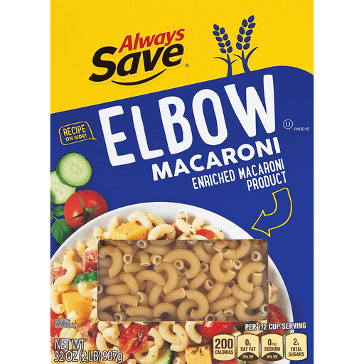 Enriched Macaroni Product, Elbow