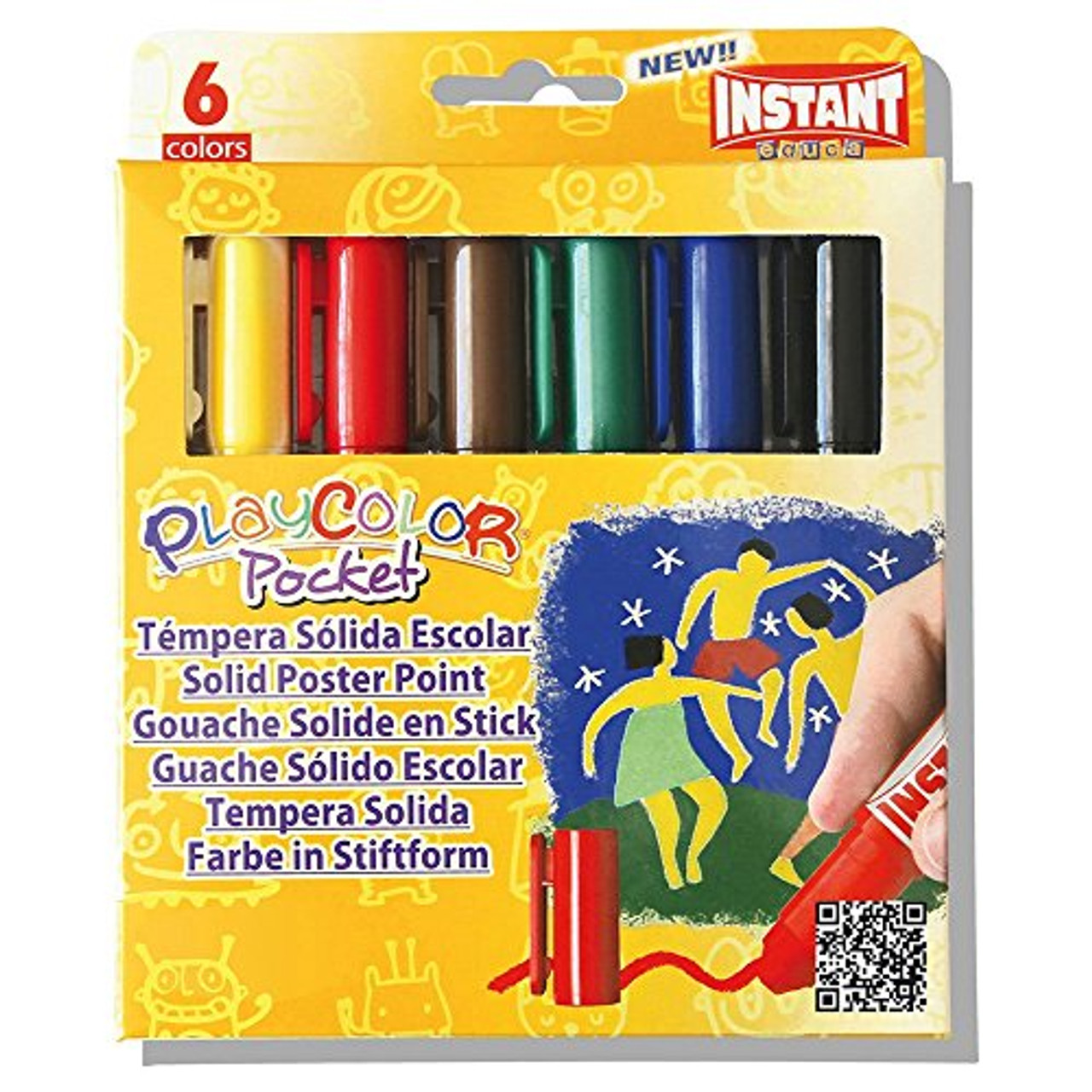 Photo of Playcolor Basic Pocket Solid Paint Stick 6pcs 10511