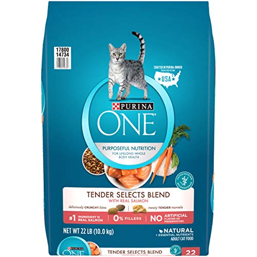 ONE Tender Selects Cat Food, Fish, Dry, Adult