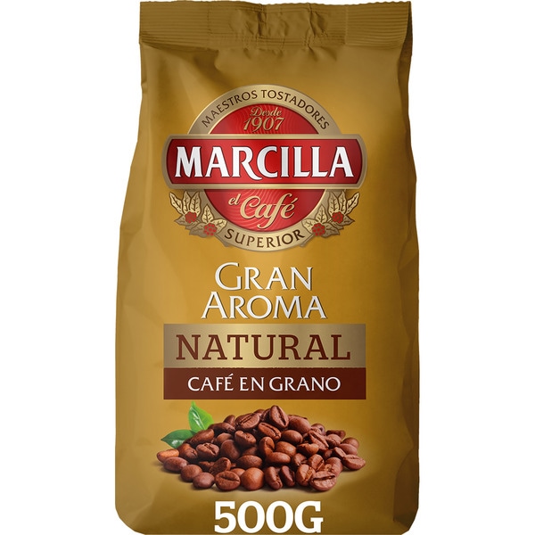 CAFE MARCILLA NATURAL GRANO 500 G