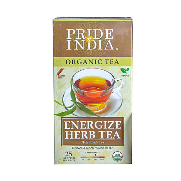 Tulsi Black Energize Herb Organic Tea Bags