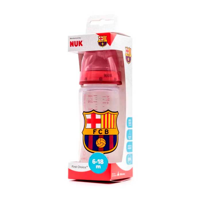 BIBI 6-18M SILICONA FCBARCELONA 300ML NUK
