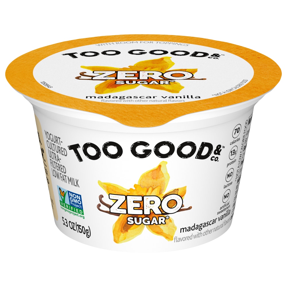 Too Good Co Yogurt Zero Sugar Madagascar Vanilla Flavored UPC 