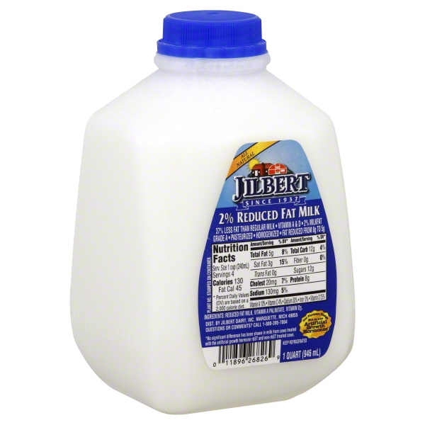 2% Reduced Fat Milk