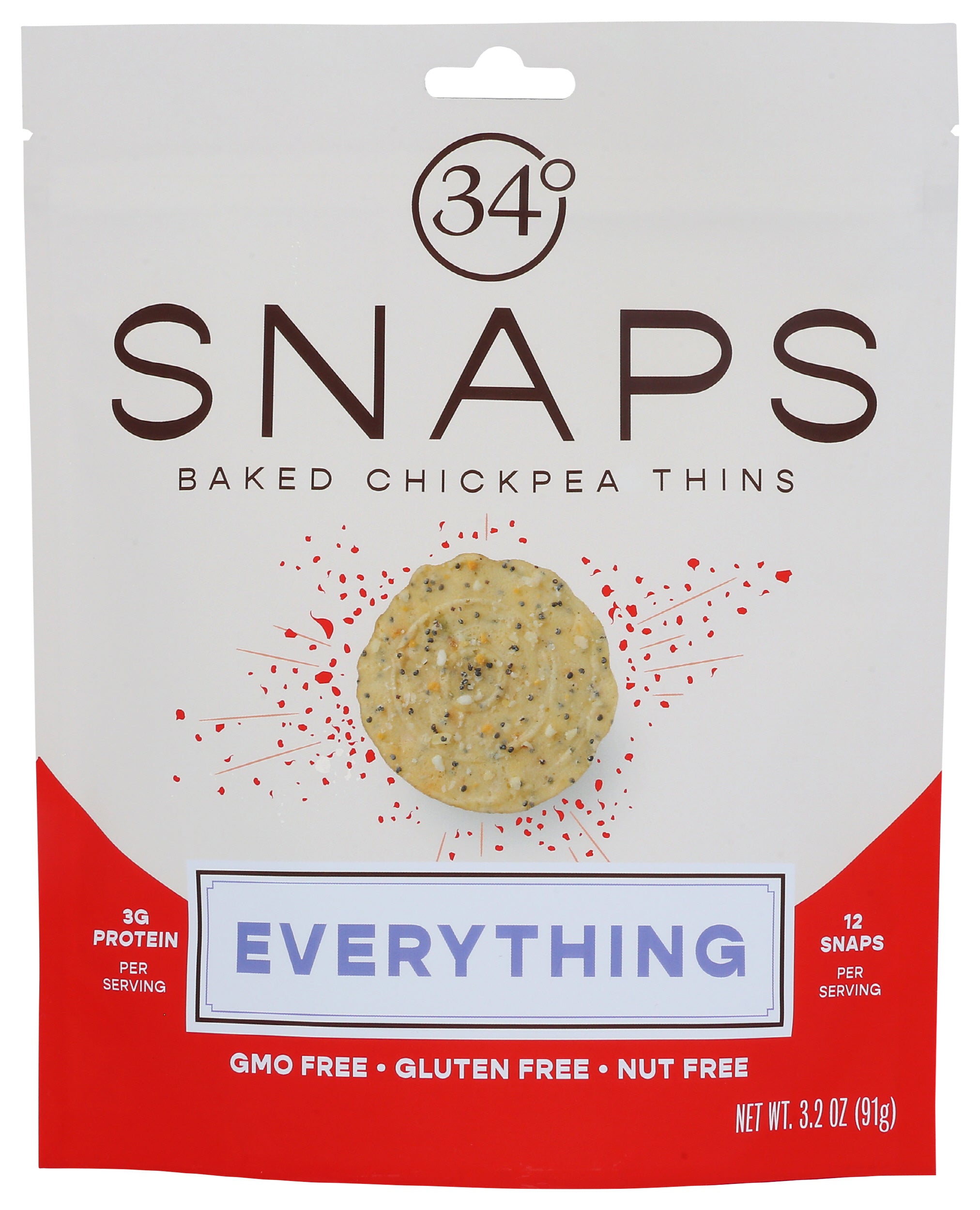 Snaps Everything Baked Chickpea Thins