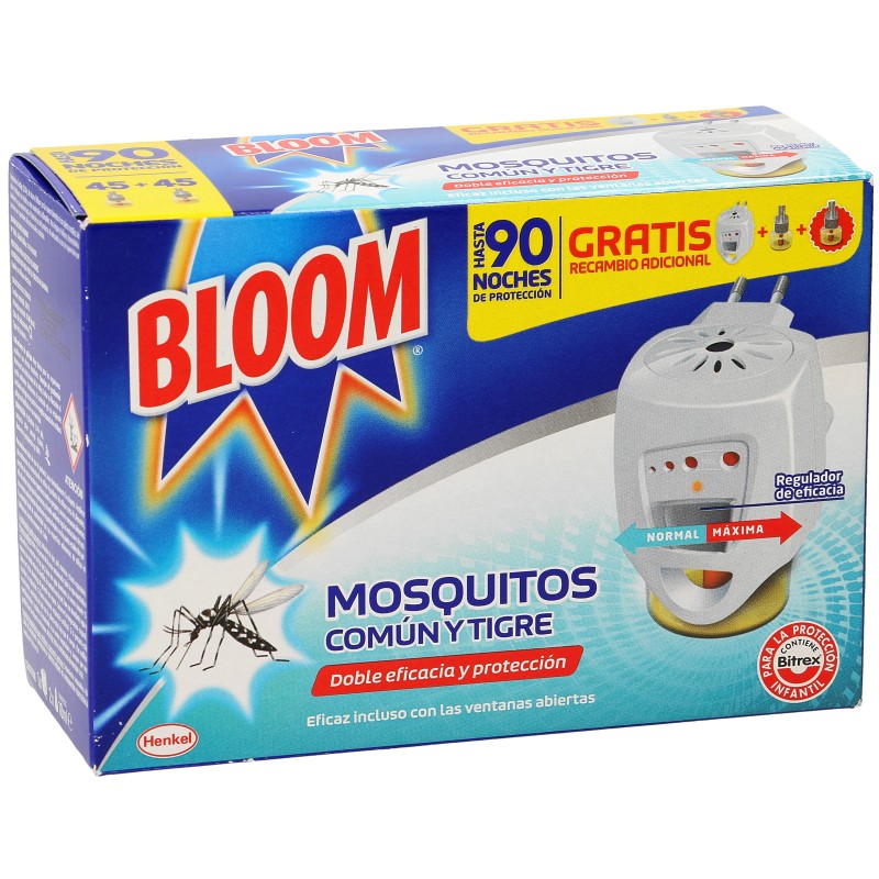 BLOOM ELECTRICO MOSQUITOS APRT.+ 2 RECB.