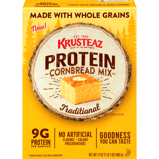 Traditional Protein Cornbread Mix, Traditional
