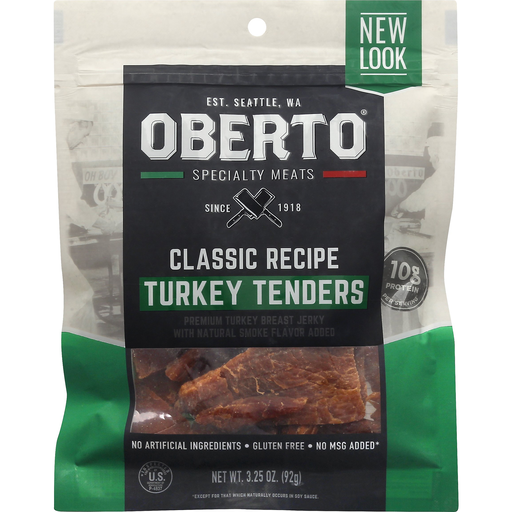 Classic Recipe Premium Turkey Tenders Breast Jerky, Turkey Tenders