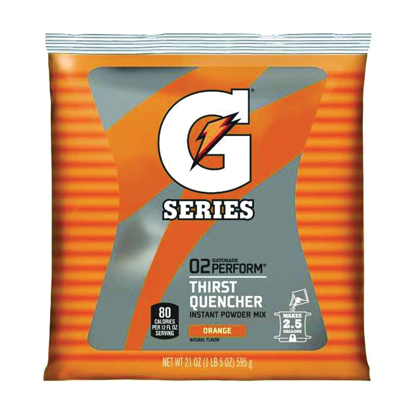Gatorade Orange Thirst Quencher Powder 21 Ounce Plastic Pouch