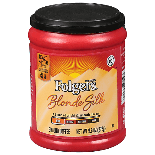 Photo of Folgers Coffee, Ground, Mild, Blonde Silk 9.6 Oz