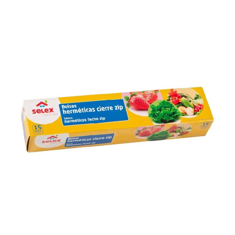 BOLSA CONGELACION SELEX ZIP 3.5L 15UND