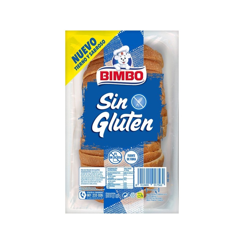 BIMBO PAN MOLDE BLC.S/GLUTEN 300GR