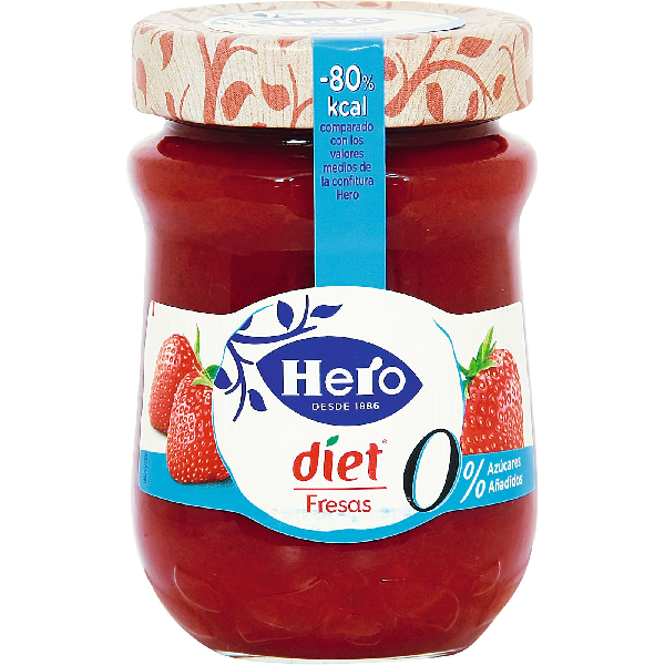 CONFITURA HERO DIET FRESA 280 GR