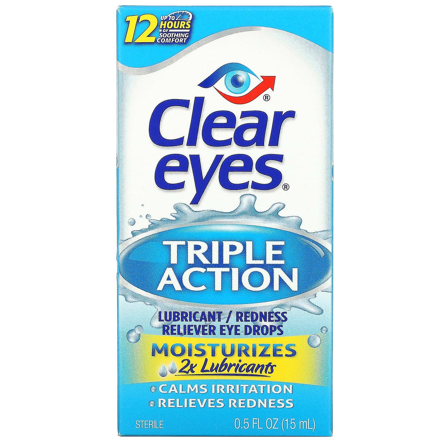 Clear Eyes - Triple Action - 0.5 Floz