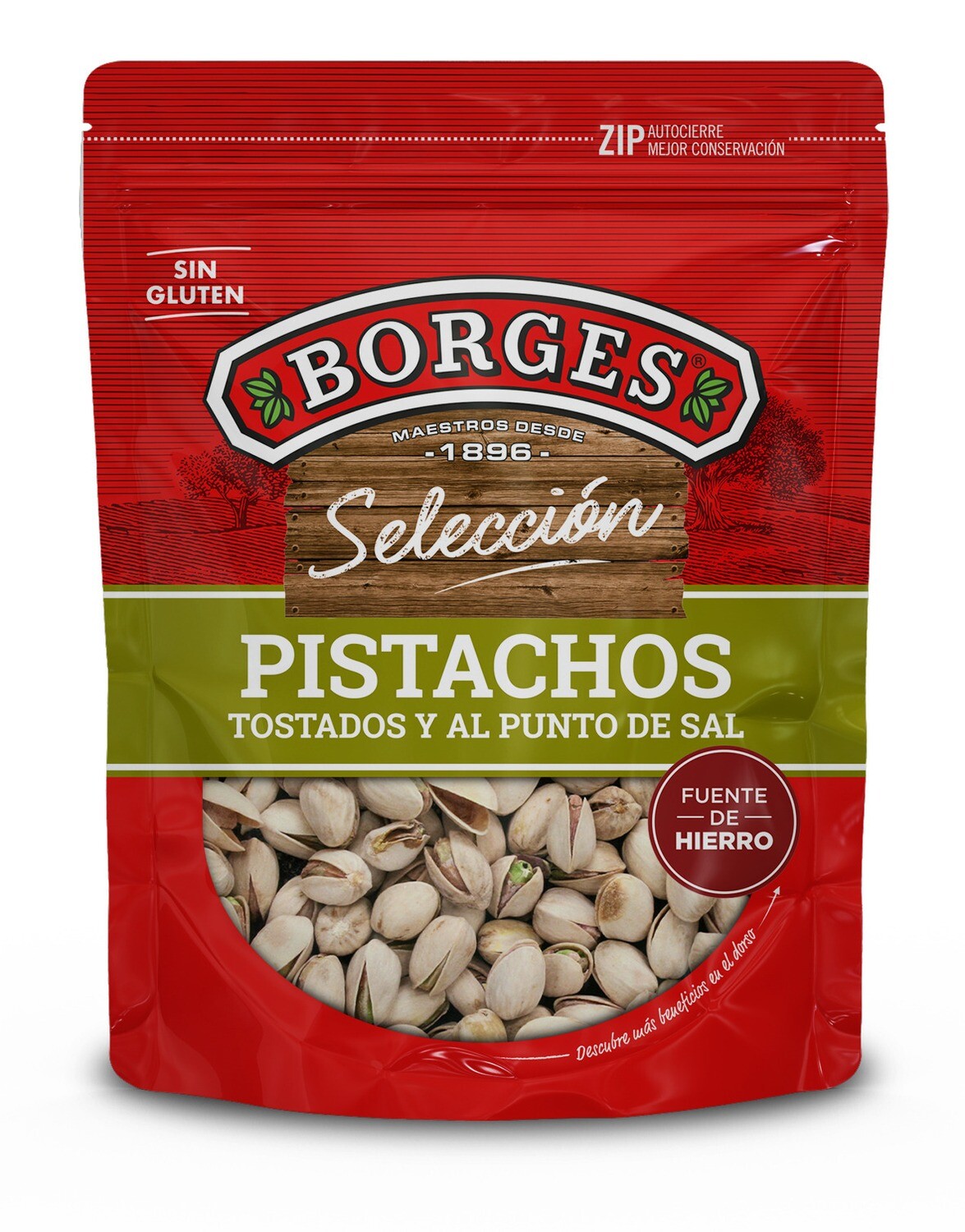 PISTACHO TOSTADO C/SAL BORGES 80 GR