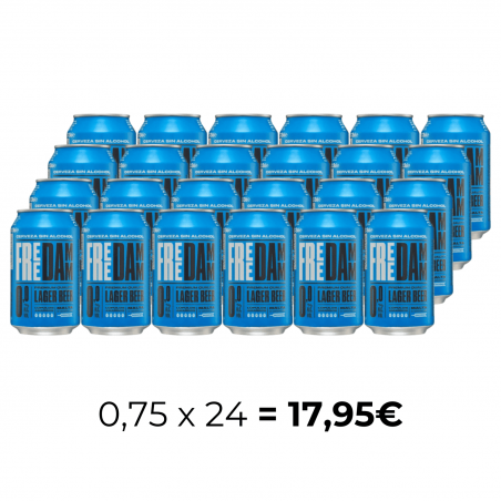 CERVEZA FREE DAMM 0,0 LATA 33 CL