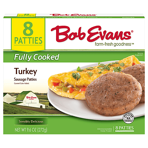 Turkey Fully Cooked Sausage Patties, Turkey
