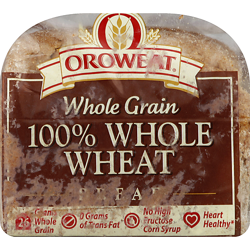 Oroweat Bread, 100% Whole Wheat 1 Lb
