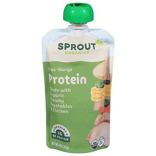 Sprout Organics Organic Creamy Vegetable & Chicken Baby Food, 4.0 Oz