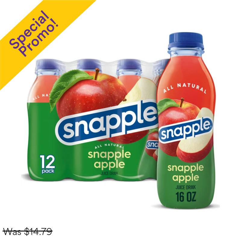 Photo of Snapple Apple Juice Drink - 16 Fl Oz Bottle
