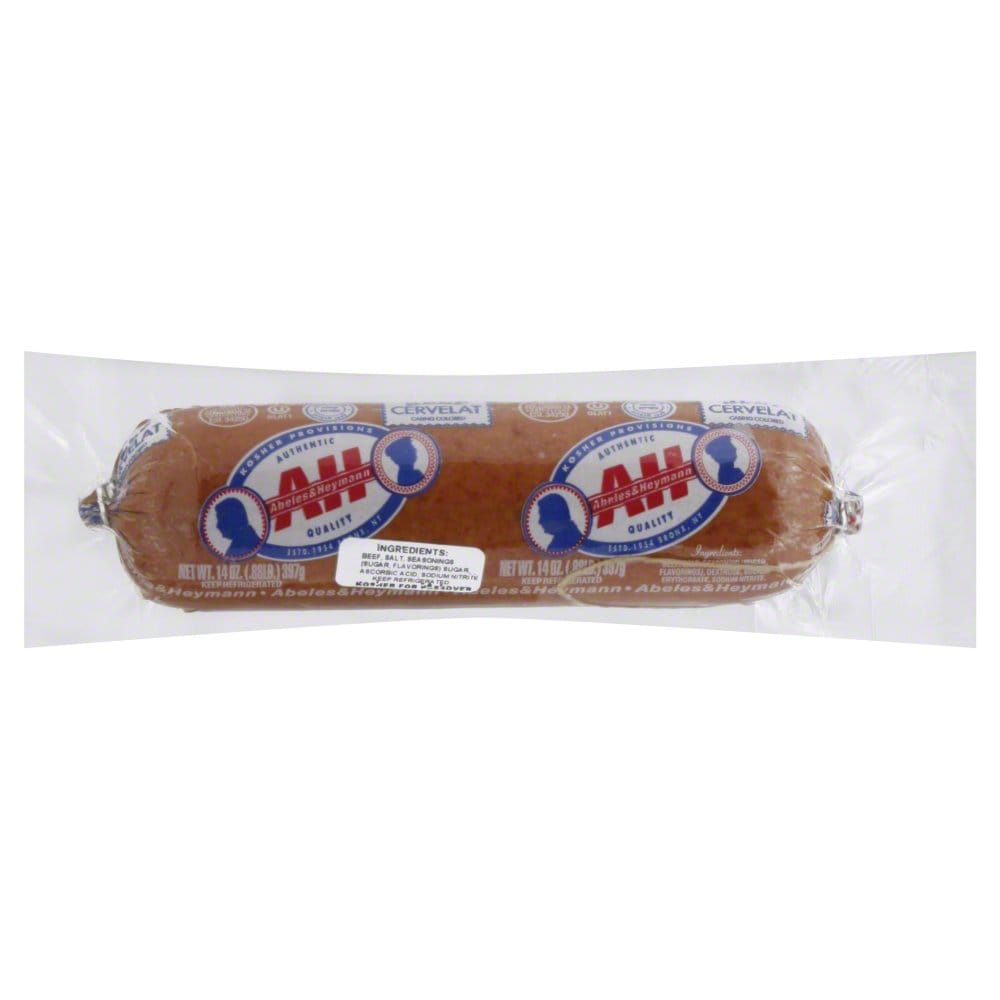 Photo of Abeles & Heymann A H Kosher Provisions Cervelat, 14 Oz