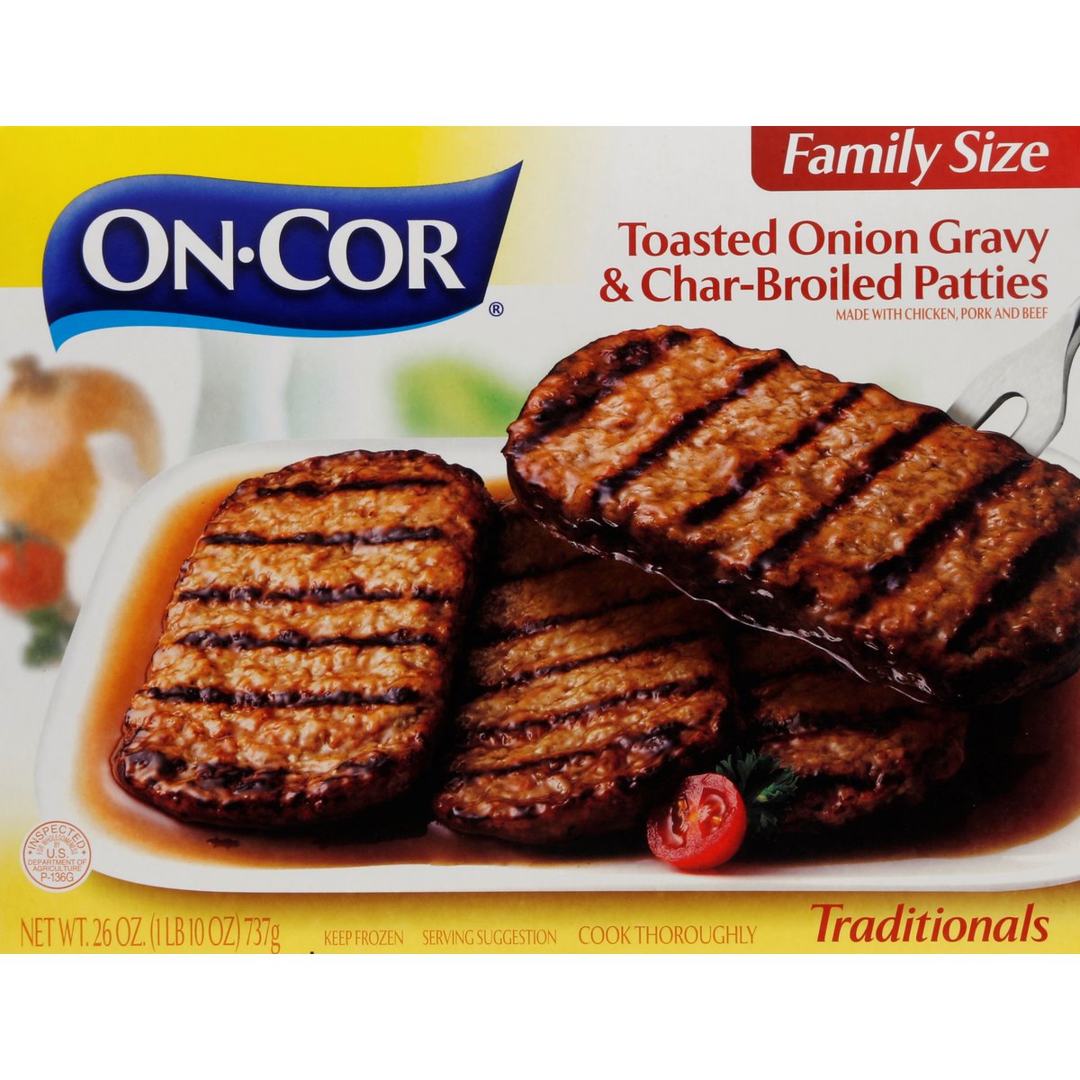 Toasted Onion Gravy & Char-Broiled Patties