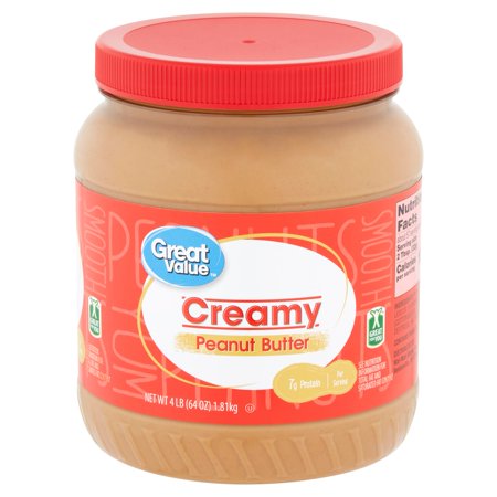 Great Value Creamy Peanut Butter, 64 Oz