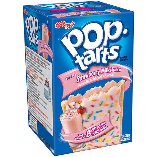 Frosted Strawberry Milkshake Flavored Toaster Pastries, Frosted Strawberry Milkshake