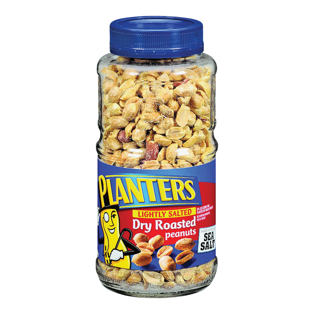 Photo of Planter's Lightly Salted Dry Roasted Peanuts, 16 Oz Jar