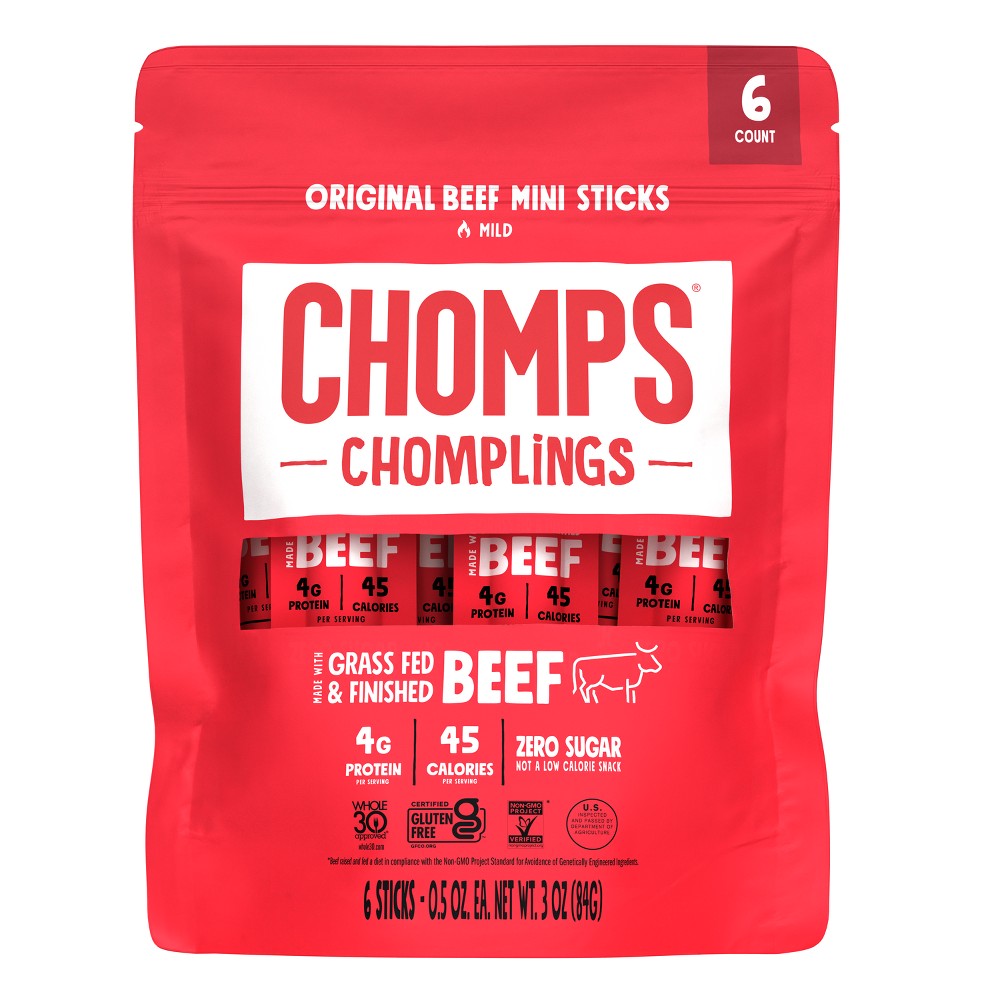 Chomps Mild Original Mini Beef Sticks