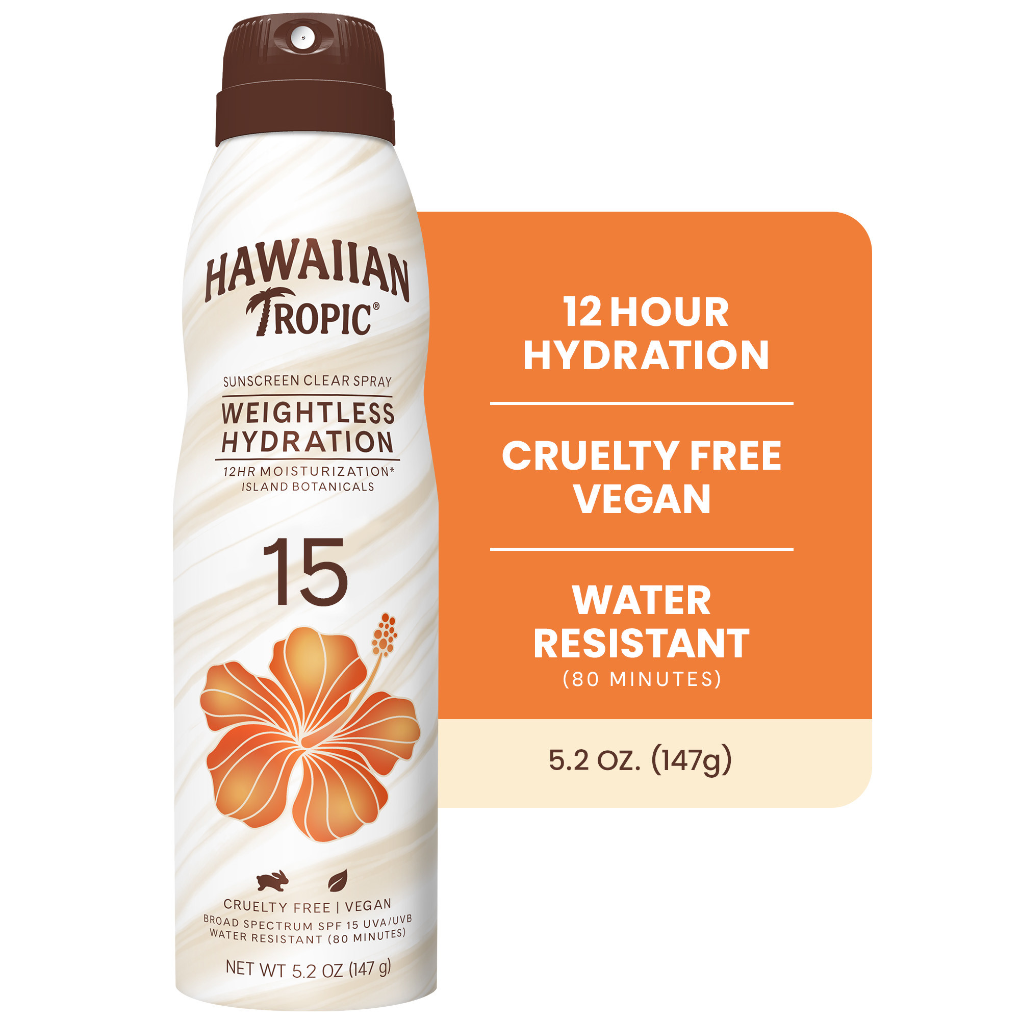Photo of Hawaiian Tropic Silk Hydration Weightless Broad Spectrum SPF 15 Clear Spray Sunscreen 6 Oz