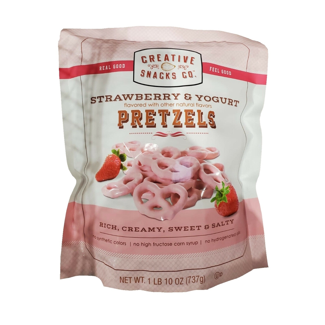 Creative Snacks Co Strawberry & Yogurt Pretzels, 26 Ounce