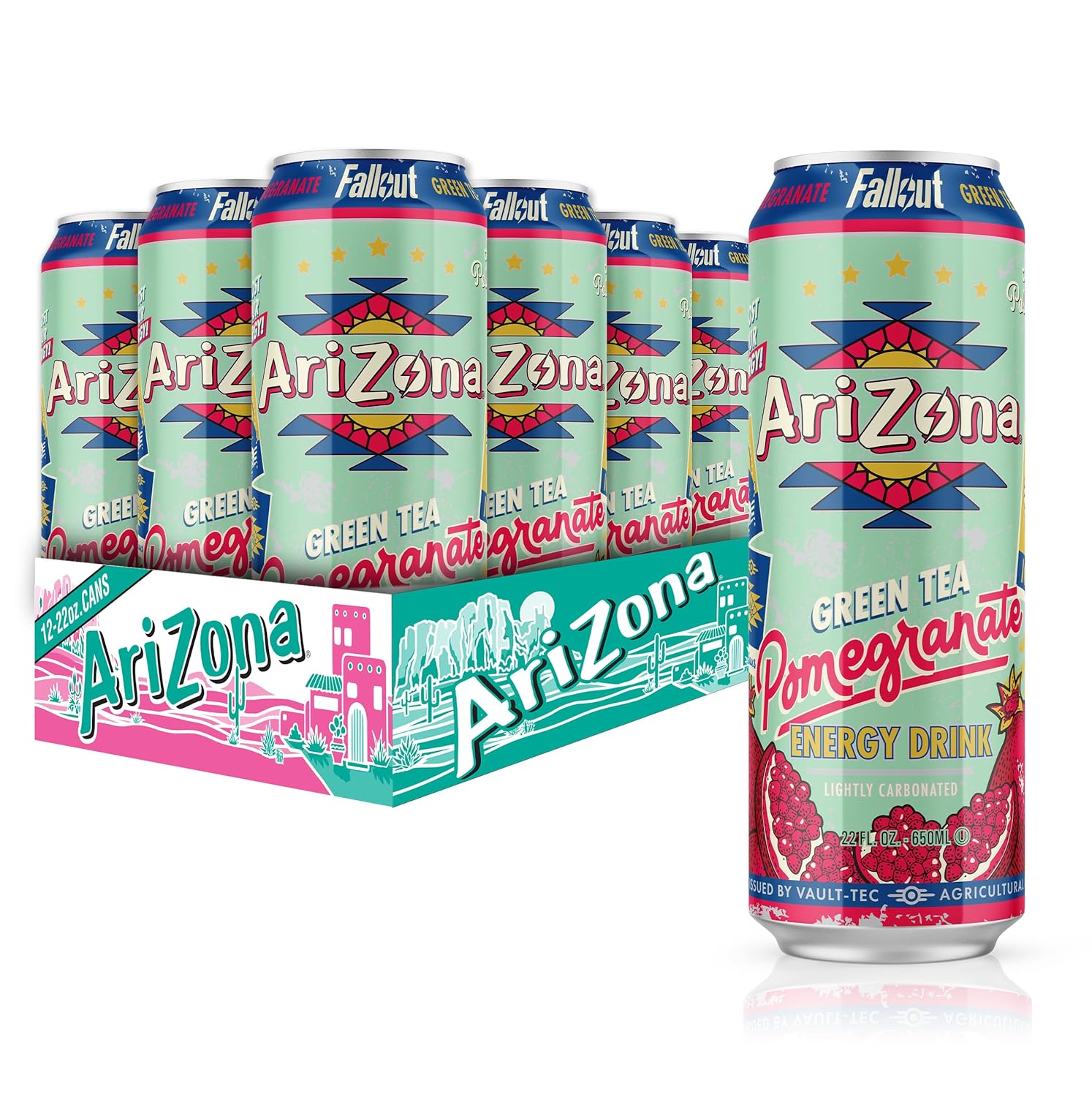 Fallout AriZona X Pomegranate Green Tea - 234mg Natural Caffeine Per ...