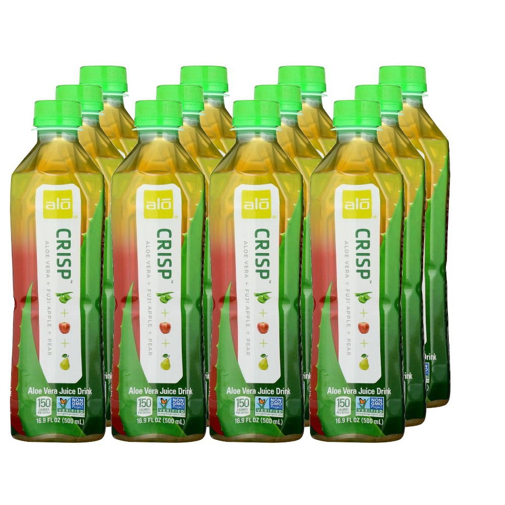 Photo of Alo Juice Drink, Aloe Vera, Crisp Fuji Apple + Pear, 16.9 Ounce