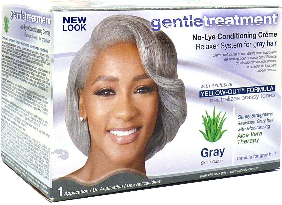Photo of Gentle Treatment No-Lye Conditioning Relaxer Gray Kit