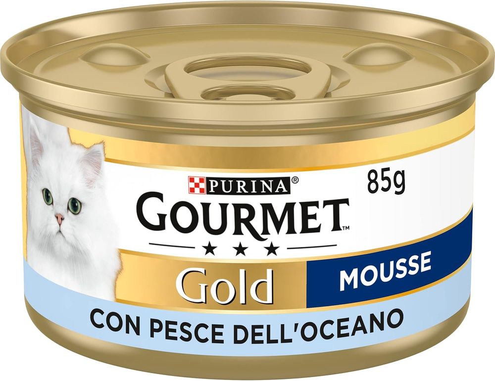 GATOS GOURMET GOLD MOUSSE PESCADO L-85GR