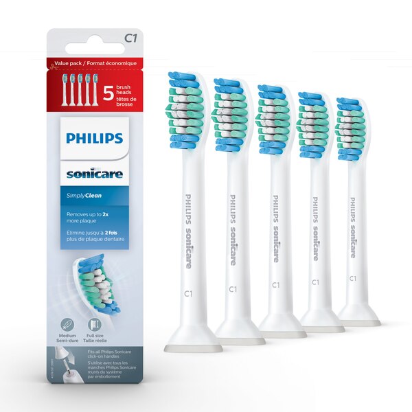 Philips Sonicare Brush Heads - C1 - 5 Heads