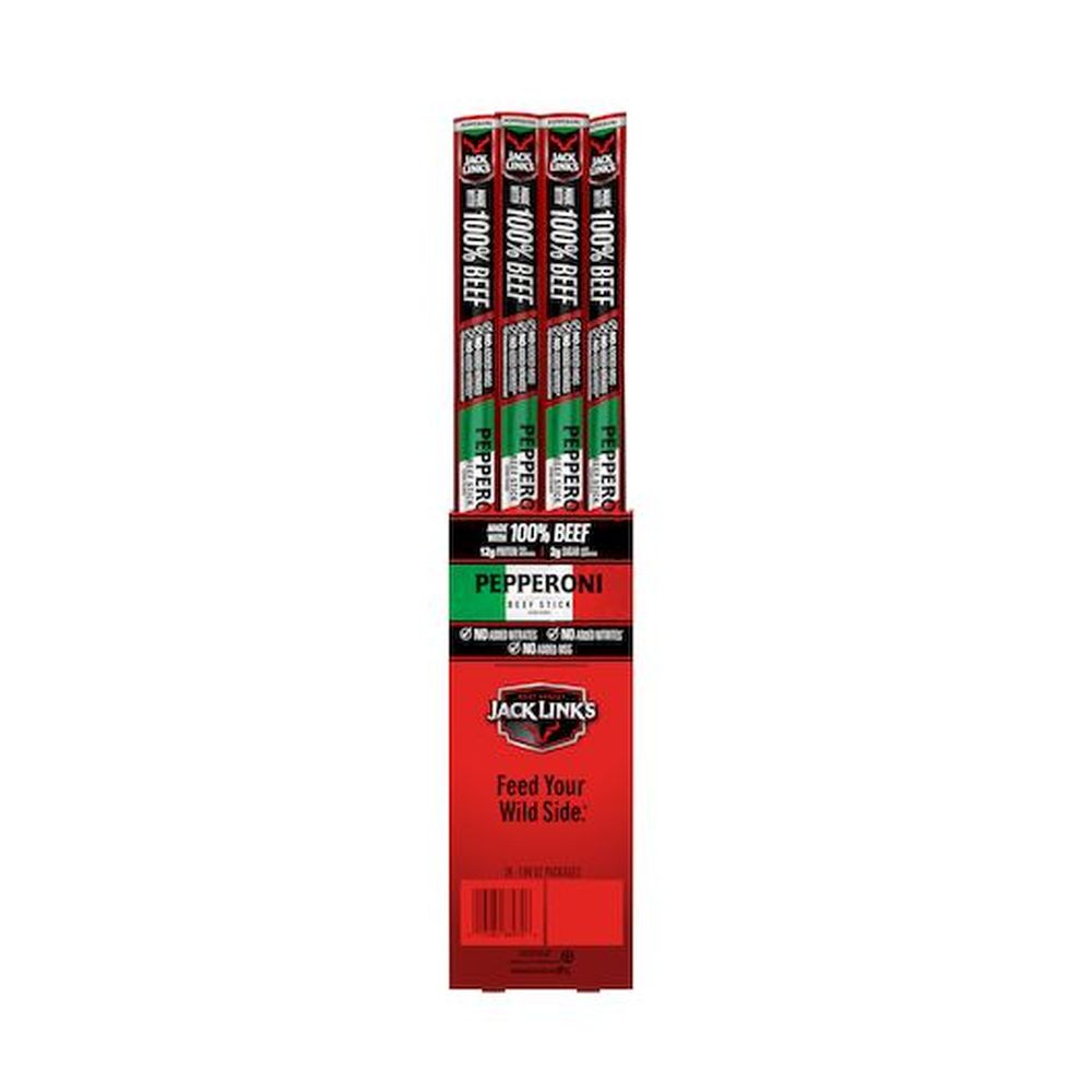 Jack Link’s 100% Beef Stick Pepperoni 1.84oz/24ct