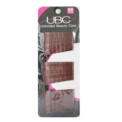 Bobby Pins 60ct Brown — 12 Per Case